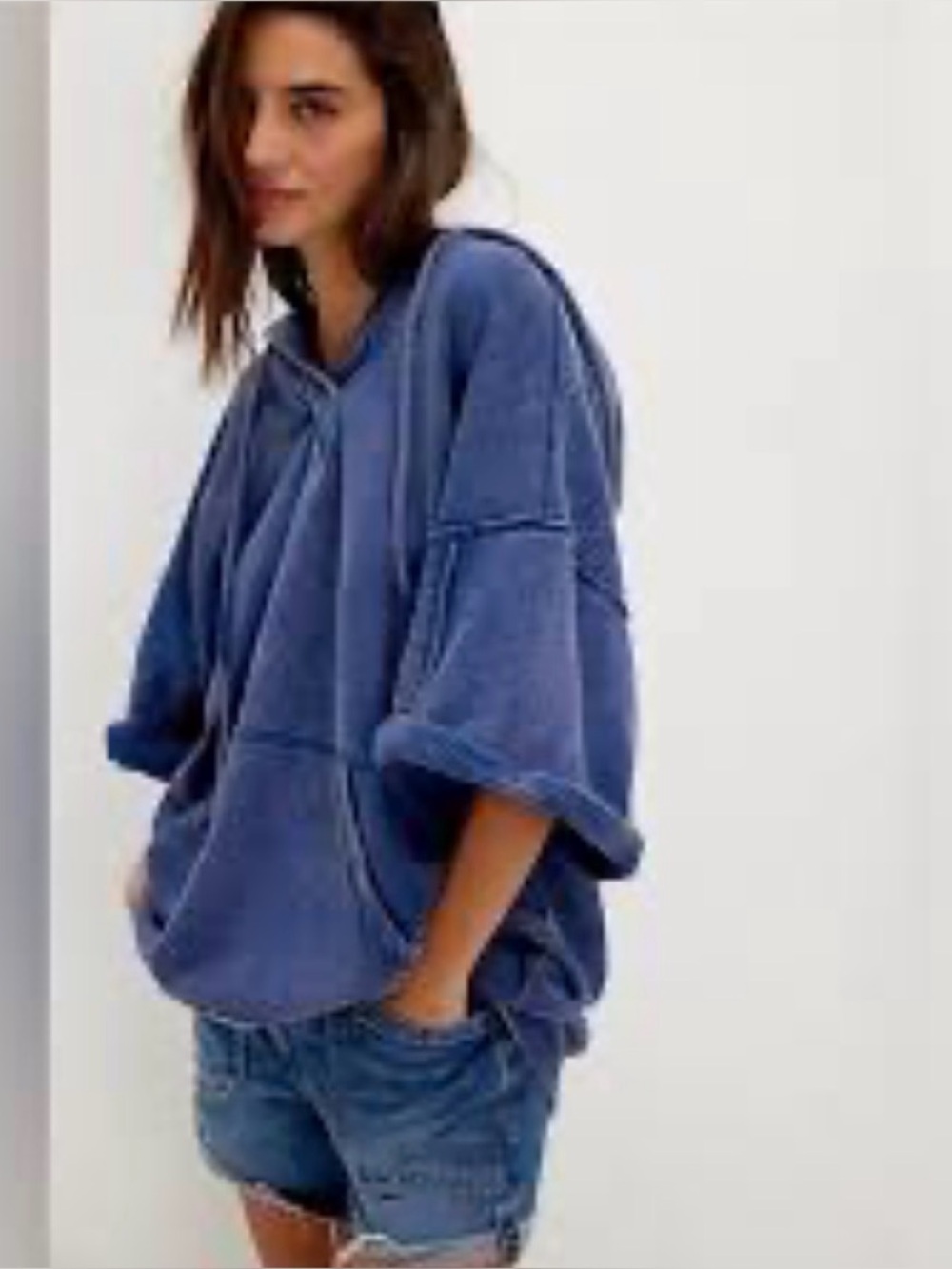 NWT We The Free Free People Graham Poncho Size S Full Zip Oversized